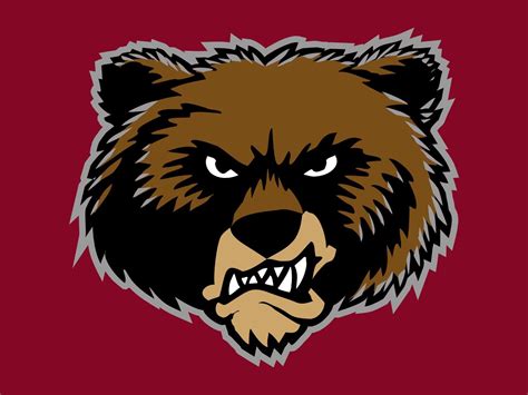 Symbolic grizzly bear mascot of montana